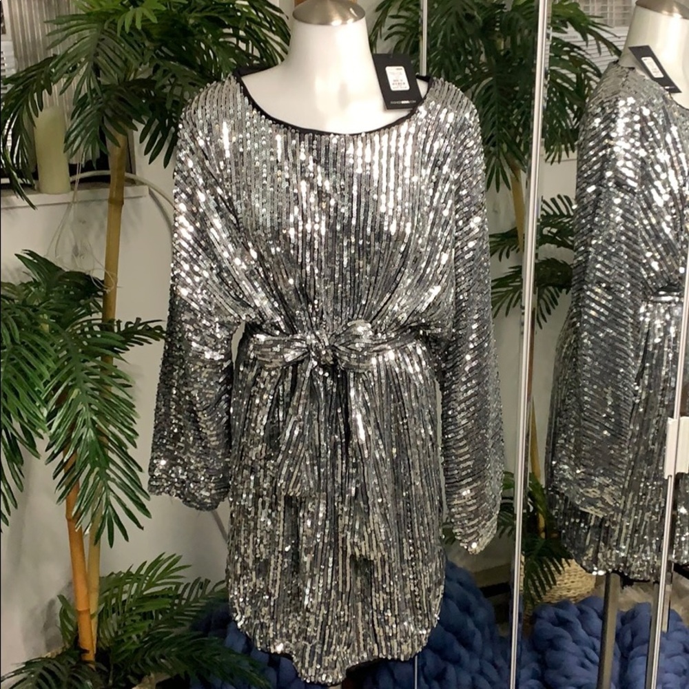Black/ Silver Dress